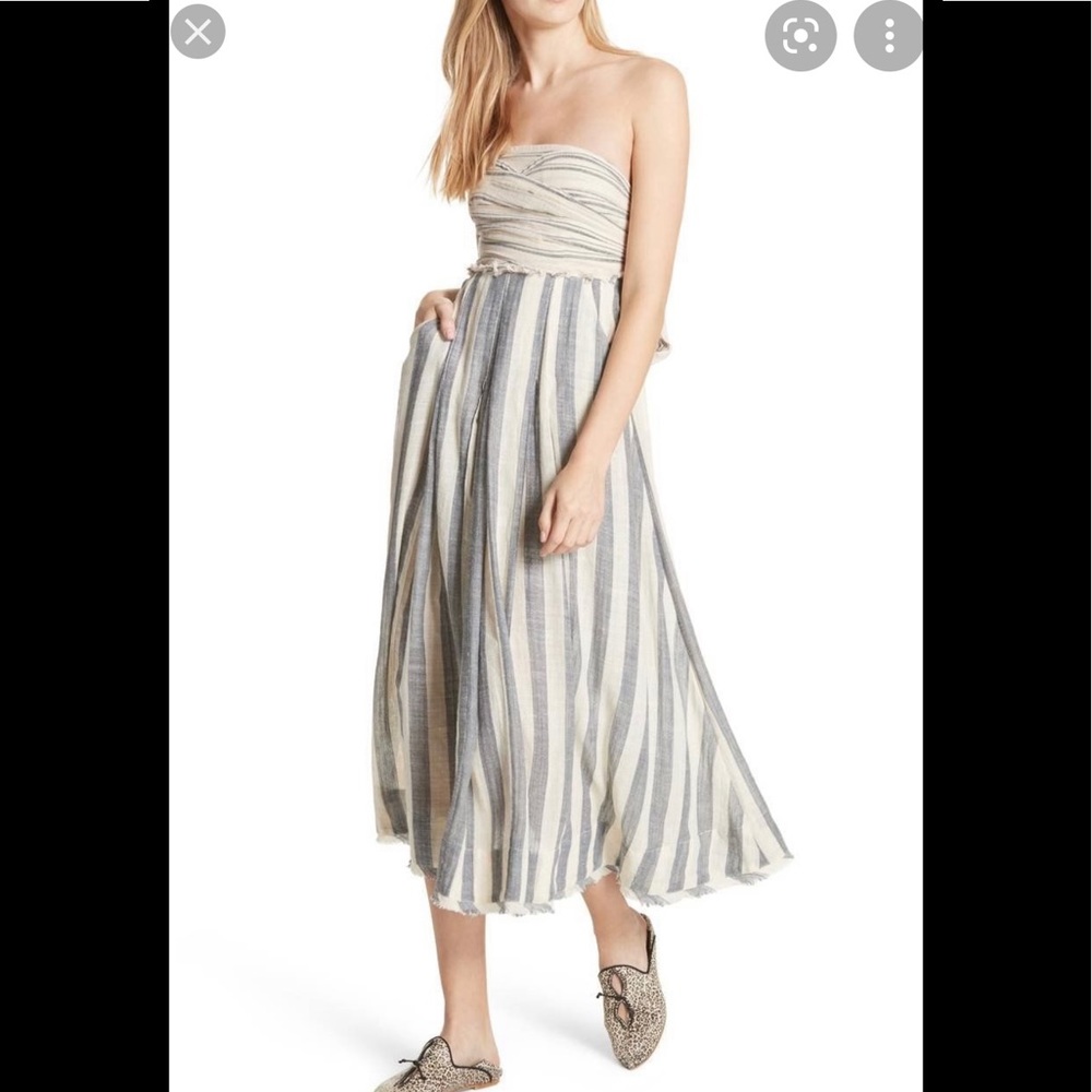 Free People Stripe Me Up Strapless Dress